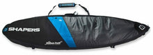Load image into Gallery viewer, SHAPERS PLATINUM DOUBLE TRAVEL BAG BLACK/BLUE 7&#39;0
