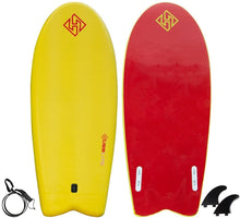 Load image into Gallery viewer, Hubb Lite 54&quot; Twin Fish Soft Surfboard
