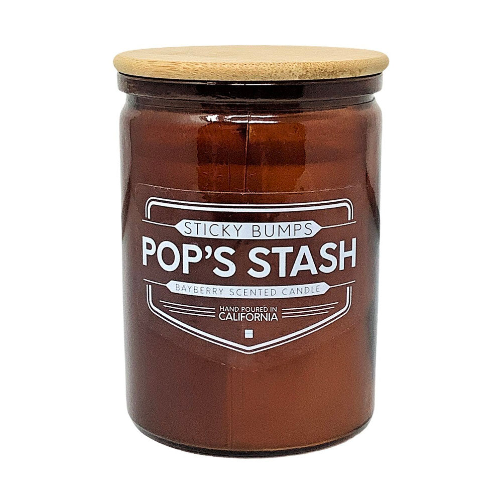 Pop's Stash Candle | Bayberry 10 oz - Glass