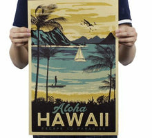 Load image into Gallery viewer, HAWAII STICKER COMPANY POSTER HAWAII LARGE 20&quot; X 12.75&quot;&quot;
