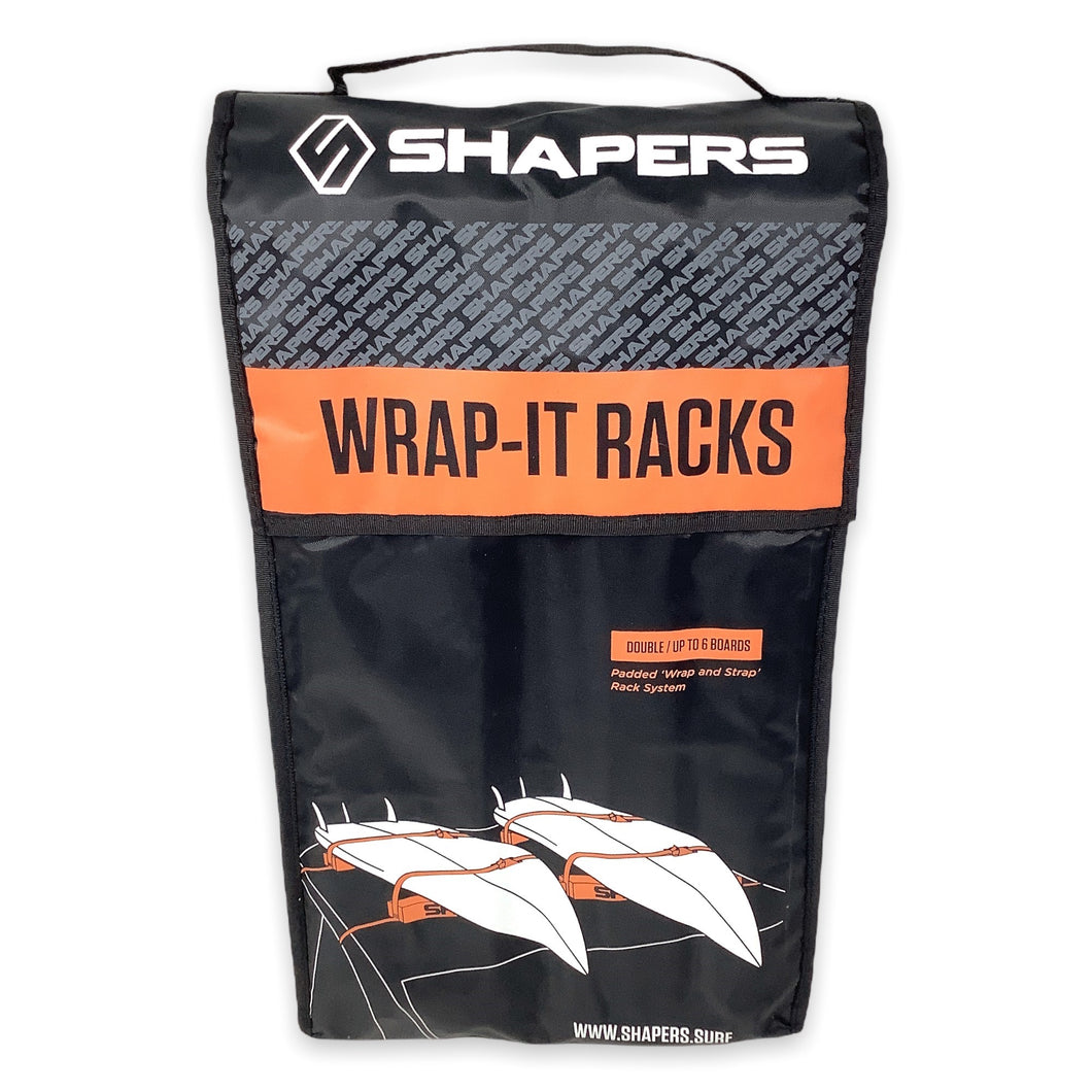 Shapers Padded Wrap and Strap Rack System | Double - Carry up to 6 Boards