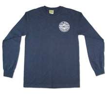 Load image into Gallery viewer, Pinstripe Long Sleeve T-Shirt - Navy (Choose Size)
