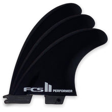 Load image into Gallery viewer, FCS II Performer Tri Fin Set Black
