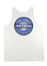Load image into Gallery viewer, Quick Humps Tank Top White w/ Blue Logo
