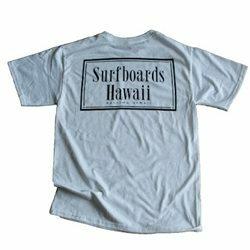 SURFBOARDS HAWAII RECTANGLE S/S T-SHIRT ASH GREY SMALL