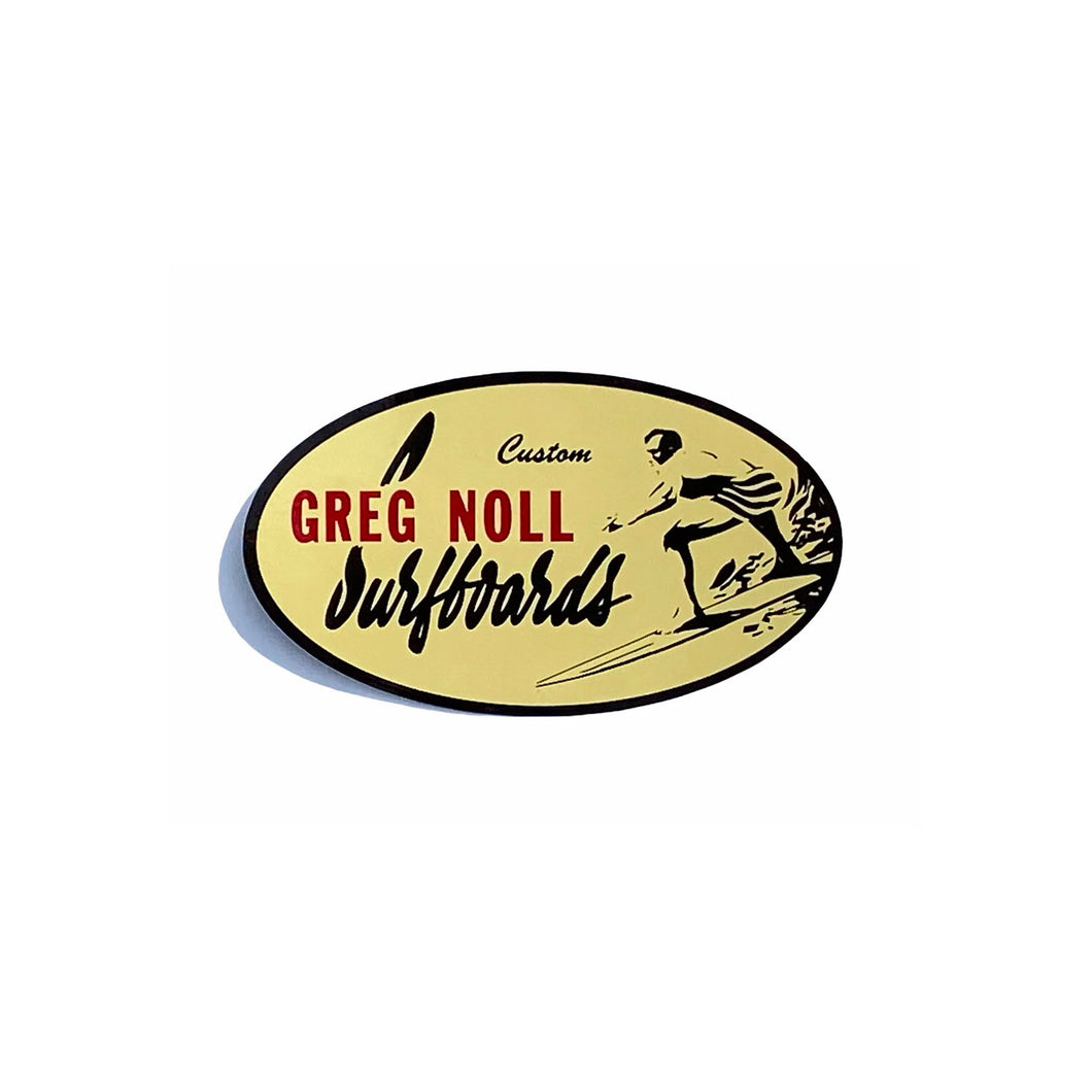 Greg Noll Oval Sticker Small (25 pk)